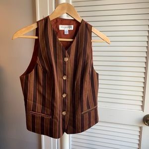 Mezza Notte- Pinstriped Women's Vest
